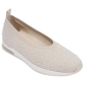 "As Is" Kenneth Cole Reaction Evaline Stretch Knit Jeweled Ballet Flat