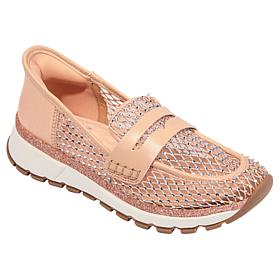 "As Is" Kenneth Cole Reaction Kaia EZ On Jeweled Mesh Loafer