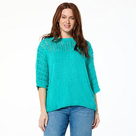 "As Is" LB70 by Lloyd Boston Excursion Open Stitch Top