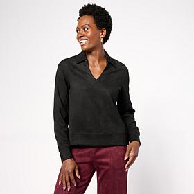 "As Is" Mark & James by Badgley Mischka Lara Boxy Johnny Collar Cro...