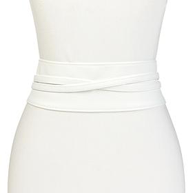 "As Is" Mark & James by Badgley Mischka Lucia Faux Leather Wrap Belt
