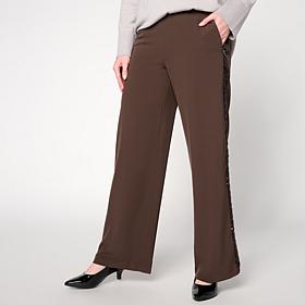 "As Is" Mark & James by Badgley Mischka Peyton Sequin Side Stripe Pant