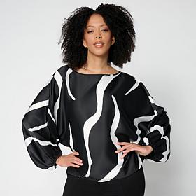 "As Is" Megan Renee Hammered Satin Top