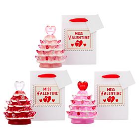 "As Is" Miss Valentine 4" Mini Trees with Gift Bags Set of 3