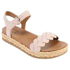 "As Is" Naturalizer Neila Leather Espadrille Sandal