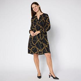 "As Is" Nina Leonard Balloon-Sleeve Dress with Pockets