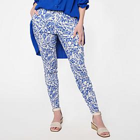 "As Is" Nina Leonard Millennium Knit Narrow Leg Pull-On Pant