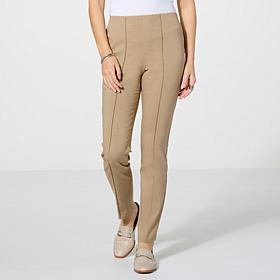 "As Is" Nina Leonard Millennium Tummy-Smoothing Ankle Pant