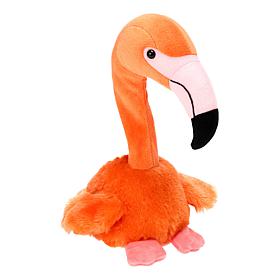 "As Is" Odyssey Toys Animatronic PlayWithMePlush Flamingo