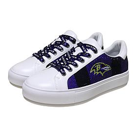 "As Is" Officially Licensed NFL Lace-Up Sparkle Sneaker by Cuce Sho...