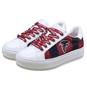 "As Is" Officially Licensed NFL Lace-Up Sparkle Sneaker by Cuce Sho...
