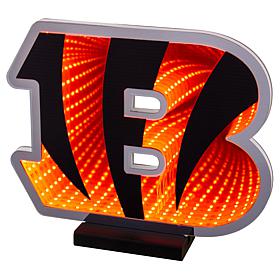 "As Is" Officially Licensed NFL LED Logo Infinity Light  - Bengals