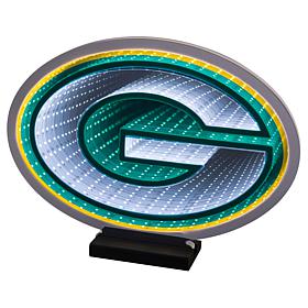 "As Is" Officially Licensed NFL LED Logo Infinity Light  - Packers