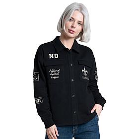 "As Is" Officially Licensed NFL Women's Collared Shacket