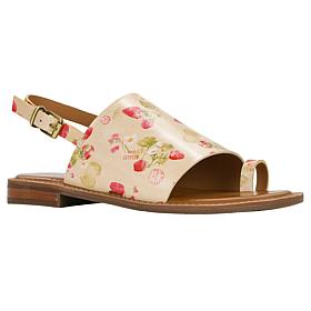"As Is" Patricia Nash Angelica Leather Slingback Sandal