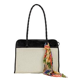 "As Is" Patricia Nash Large Paris Satchel With Scarf
