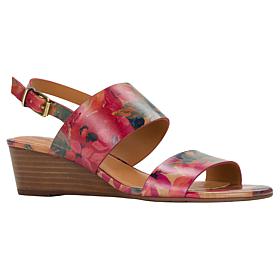 "As Is" Patricia Nash Mirella Leather Wedge Sandal