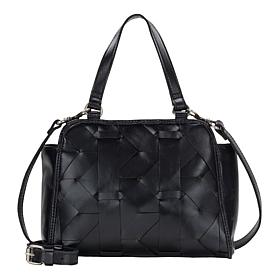 "As Is" Patricia Nash Mirrini Woven Leather Satchel