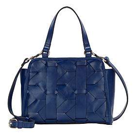 "As Is" Patricia Nash Mirrini Woven Leather Satchel