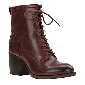 "As Is" Patricia Nash Sicily Leather Lace-Up Ankle Boot