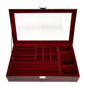 "As Is" Prestige™ Anti-Tarnish Croco-Embossed "Everything-in-1" Jew...