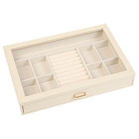 "As Is" Prestige™ Croco-Embossed Single Drawer Jewelry Box with Rin...