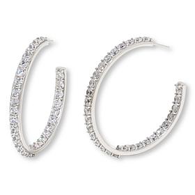 "As Is" Radiance by Absolute™ 25.80ctw 2" Inside-Outside Hoop Earrings