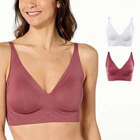 "As Is" Rhonda Shear 2-pack Gel Bra without Back Closure