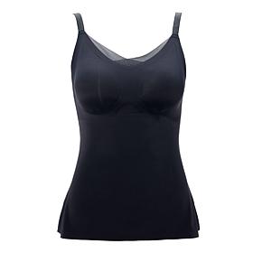 "As Is" Rhonda Shear Invisible Edge Mesh Back Tank	