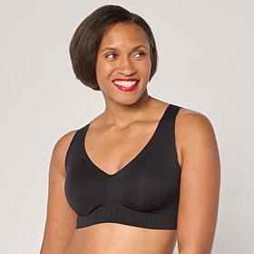 "As Is" Rhonda Shear Pullover Gel Bra with Floral Mesh Back
