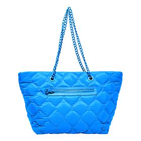 "As Is" Samantha Brown Quilted Tote Handbag