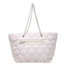 "As Is" Samantha Brown Quilted Tote Handbag