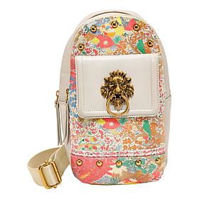 "As Is" Sharif Legacy Braided Abuja Leather Sling Crossbody Bag