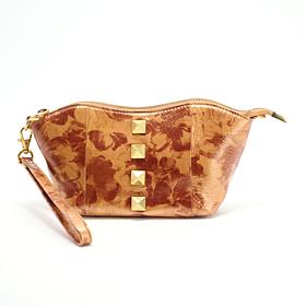 "As Is" Sharif Legacy Leather Sweetheart Studded Wristlet