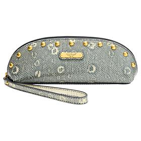 "As Is" Sharif Legacy Ring Lizard Domed Wristlet Pouchette