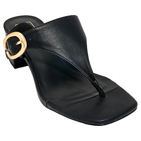 "As Is" SHUSHOP® Elodie Buckle Thong Sandal