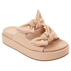"As Is" SHUSHOP KIKI Bow Flatform Slide Sandal
