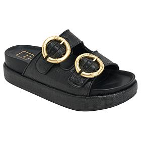 "As Is" SHUSHOP® Lori Footbed Flatform Sandal