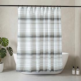 "As Is" South Street Loft 100% Polyester Striped Shower Curtain