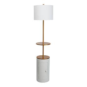"As Is" South Street Loft 62" Floor Lamp with Shelf & Storage