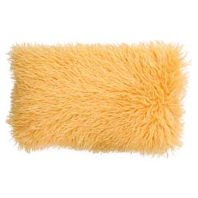 "As Is" South Street Loft Faux Mongolian Fur Lumbar Pillow