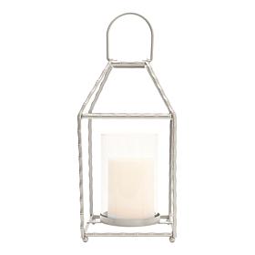 "As Is" South Street Loft Metal Lantern with LED Candle and Remote