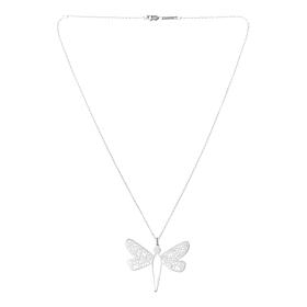 "As Is" Tanya Moss Sterling Silver Dragonfly Pendant w/ 17-3/4" Chain