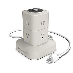 "As Is" Tech Impressions Spinning Charging Tower w/Surge Protection