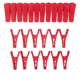 "As Is" The JOY Hangers 24-pack Slimline Hanger Clips for Pants, Sk...