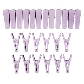 "As Is" The JOY Hangers 24-pack Slimline Hanger Clips for Pants, Sk...