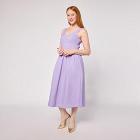 "As Is" Tower Hill by Christie Brinkley Cotton Smocked Dress
