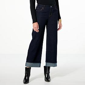As Is Tower Hill by Christie Brinkley Wide-Leg Cuffed Jean
