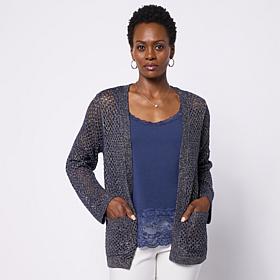 "As Is" TowerHill by Christie Brinkley Crochet Shrug