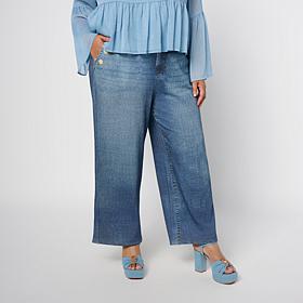"As Is" TowerHill by Christie Brinkley Cropped Illusion Jean